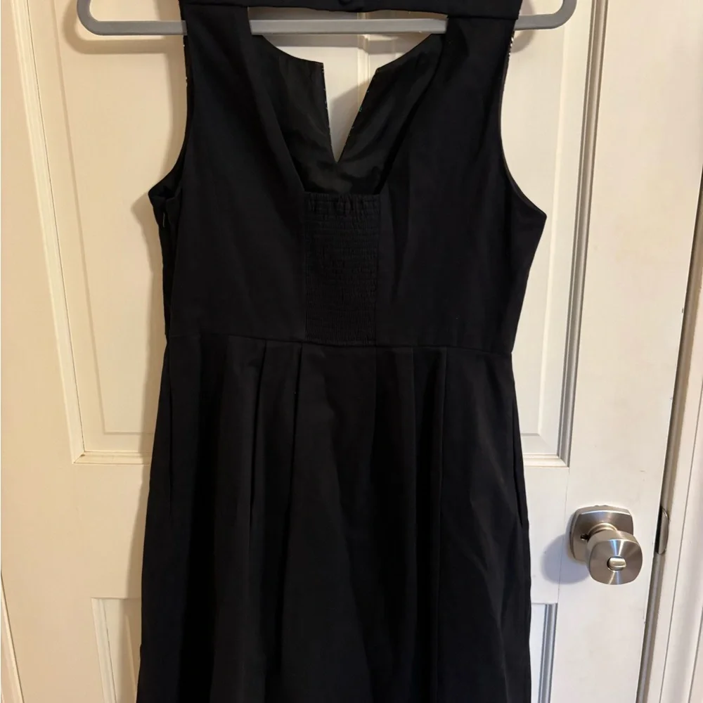 Moulinette Soeurs Black and Orange Embroidered Midi Dress - Picture 4 of 5